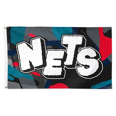 WinCraft  Brooklyn Nets 2023/24 City Edition One-Sided 3' x 5' Deluxe Flag