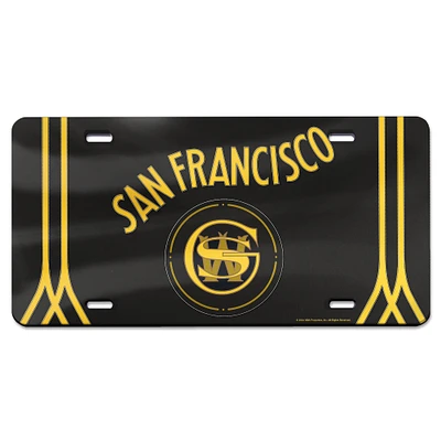 WinCraft  Golden State Warriors 2023/24 City Edition Laser Cut Acrylic License Plate