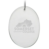 Somerset Community College 2.75'' x 3.75'' Glass Oval Ornament