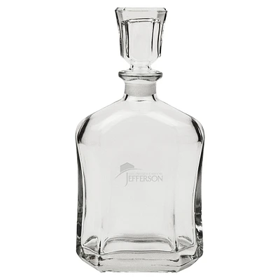 Jefferson Community College Cannoneers 23.75oz. Crystal Whisky Decanter