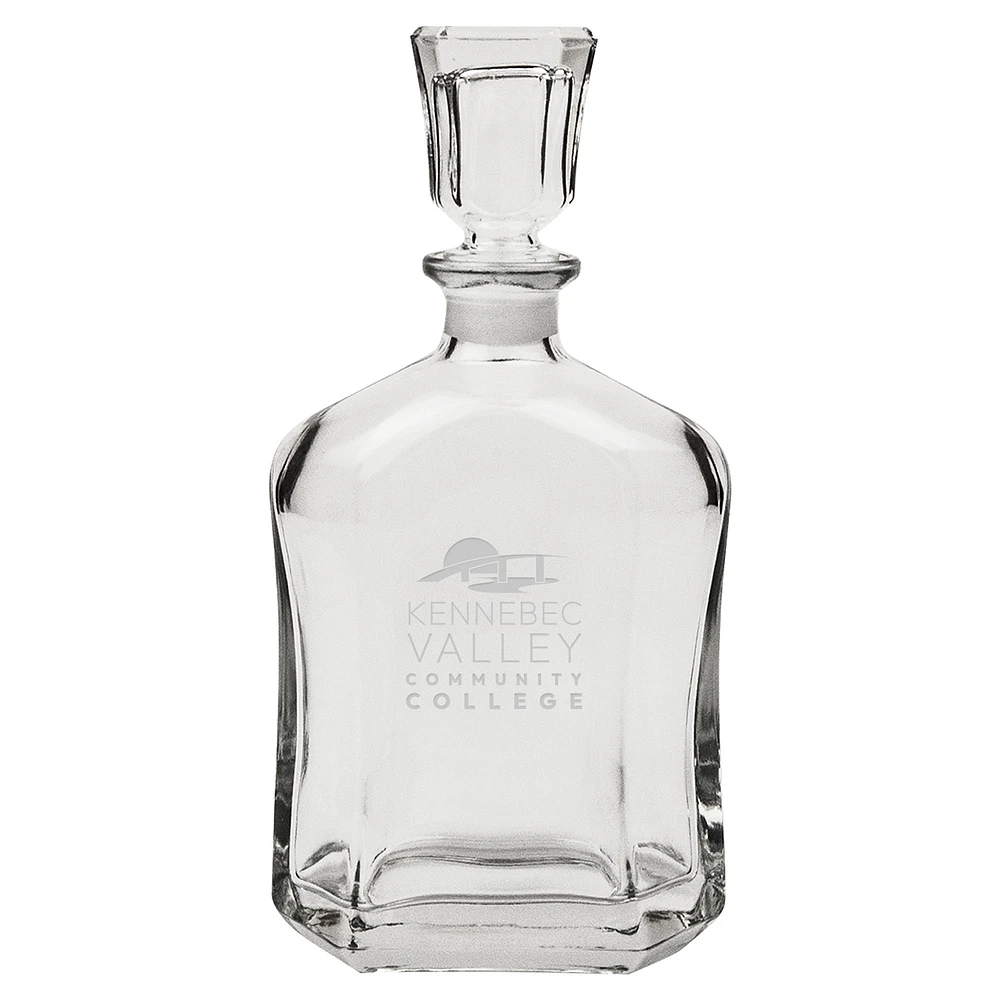 Kennebec Valley Community College 23.75oz. Crystal Whisky Decanter
