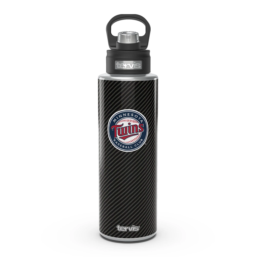 Tervis Minnesota Twins 40oz. Carbon Fiber Wide Mouth Water Bottle