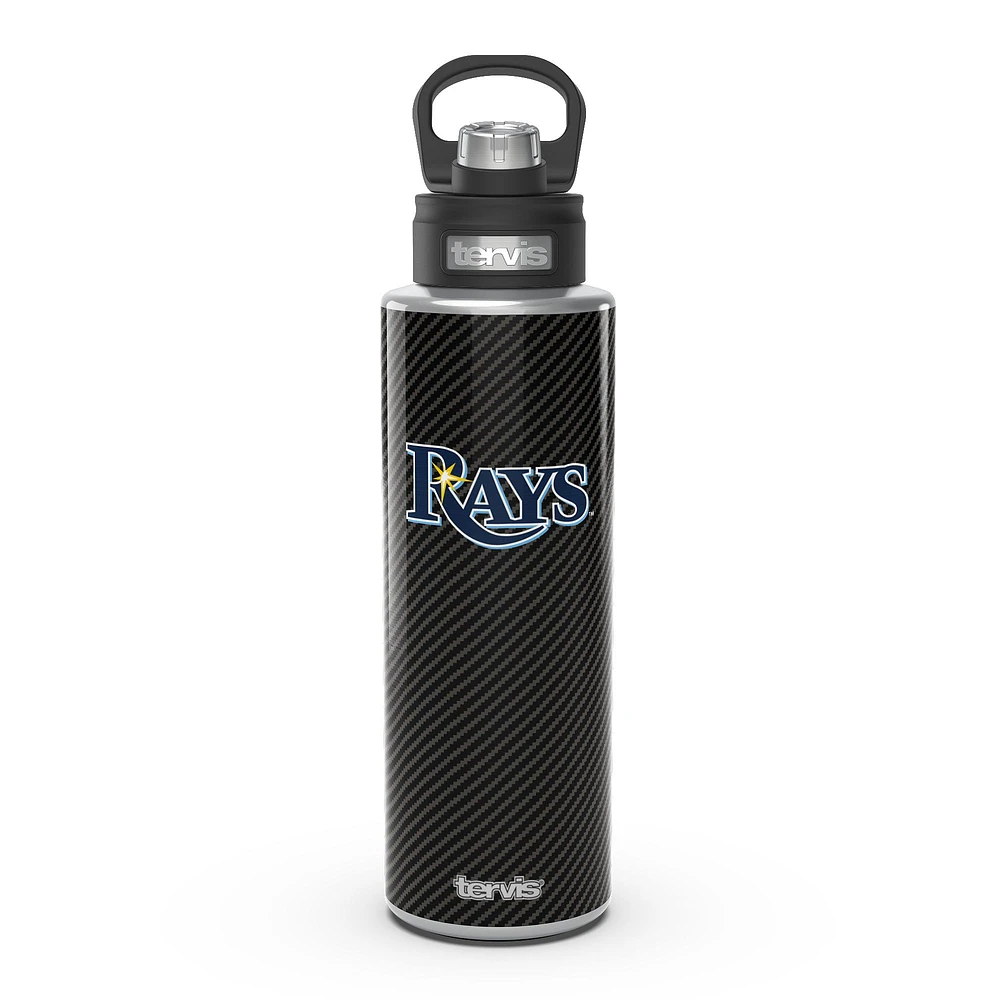 Tervis Tampa Bay Rays 40oz. Carbon Fiber Wide Mouth Water Bottle