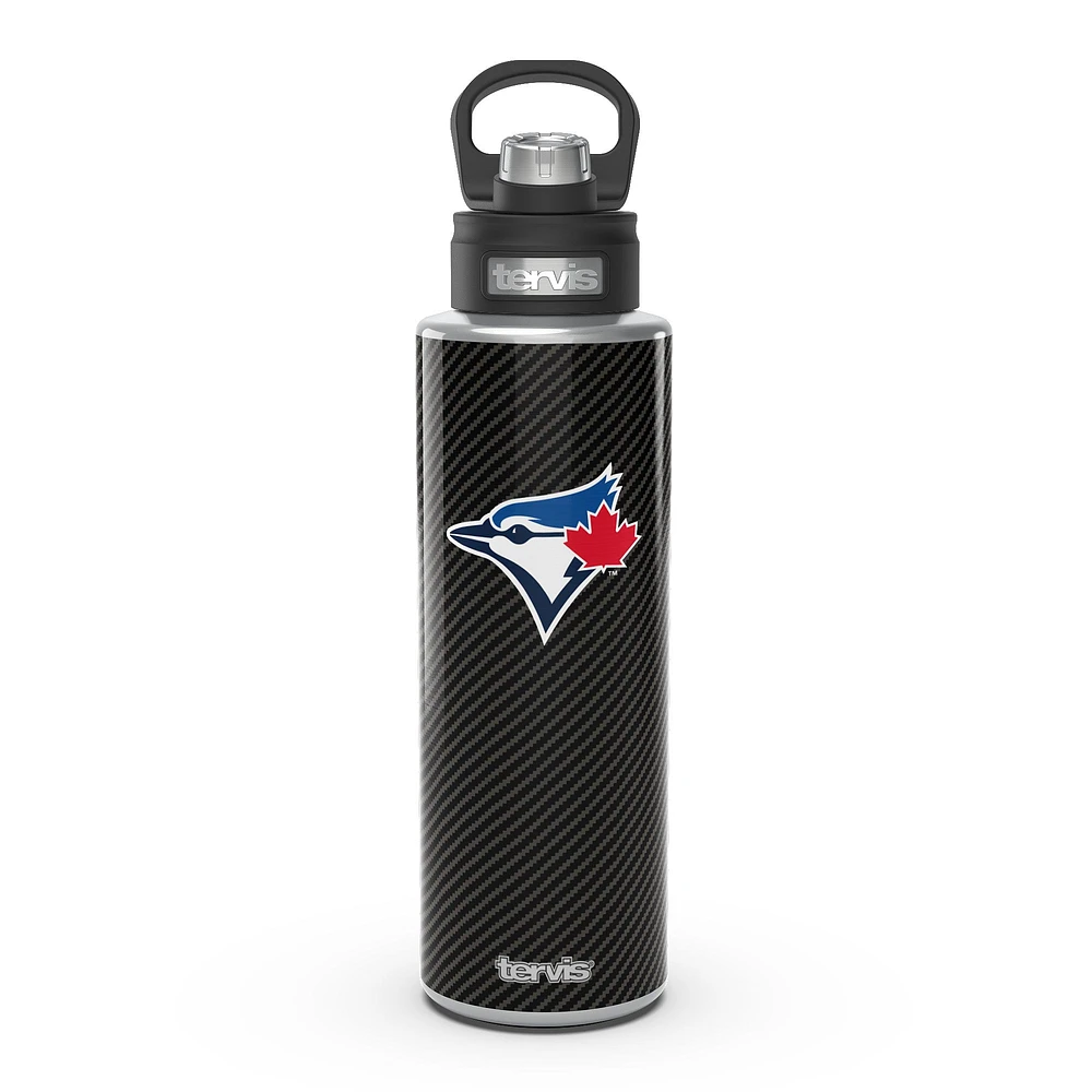 Tervis Toronto Blue Jays 40oz. Carbon Fiber Wide Mouth Water Bottle