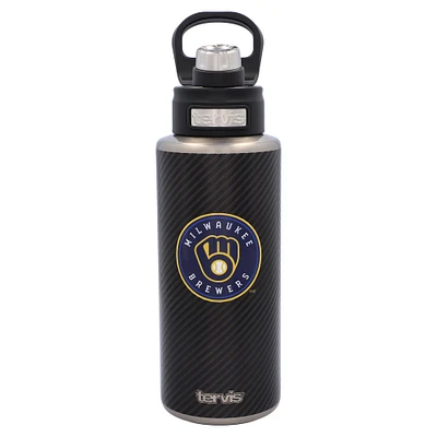 Tervis Milwaukee Brewers 32oz. Carbon Fiber Wide Mouth Bottle