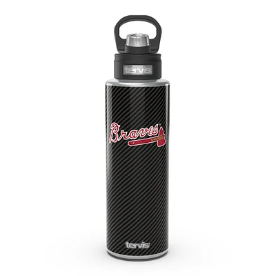 Tervis Atlanta Braves 40oz. Carbon Fiber Wide Mouth Water Bottle