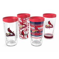 Tervis St. Louis Cardinals Four-Pack 16oz. Classic Tumbler Set