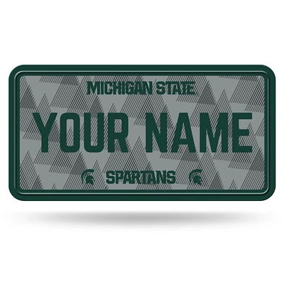 Michigan State Spartans 6" x 12" Personalized License Plate