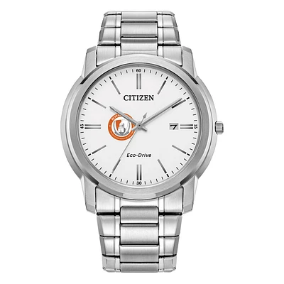 Men's Citizen Watch  Silver Buffalo State Bengals Eco-Drive White Dial Stainless Steel Watch