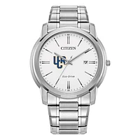 Men's Citizen Watch  Silver UC Riverside Highlanders Eco-Drive White Dial Stainless Steel Watch