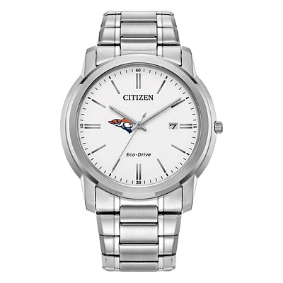 Men's Citizen Watch  Silver Carroll University Pioneers Eco-Drive White Dial Stainless Steel Watch