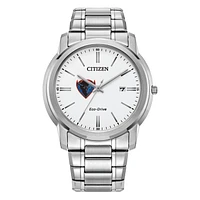 Men's Citizen Watch Silver DePaul Blue Demons Eco-Drive Dial Stainless Steel Watch