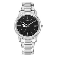 Women's Citizen Watch  Silver Youngstown State Penguins Eco-Drive Black Dial Stainless Steel Watch