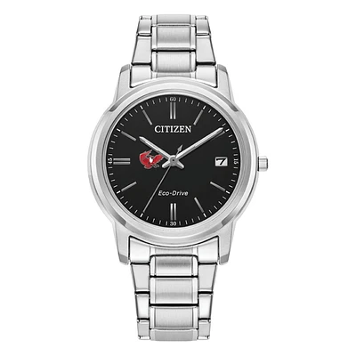 Women's Citizen Watch  Silver Keene State Owls Eco-Drive Black Dial Stainless Steel Watch