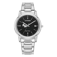 Women's Citizen Watch  Silver Sam Houston State Bearkats Eco-Drive Black Dial Stainless Steel Watch