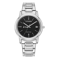 Women's Citizen Watch  Silver St. John Fisher Cardinals Eco-Drive Black Dial Stainless Steel Watch