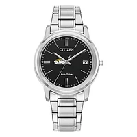Women's Citizen Watch  Silver Toledo Rockets Eco-Drive Black Dial Stainless Steel Watch