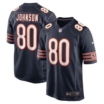 Men's Nike Collin Johnson  Navy Chicago Bears Game Jersey