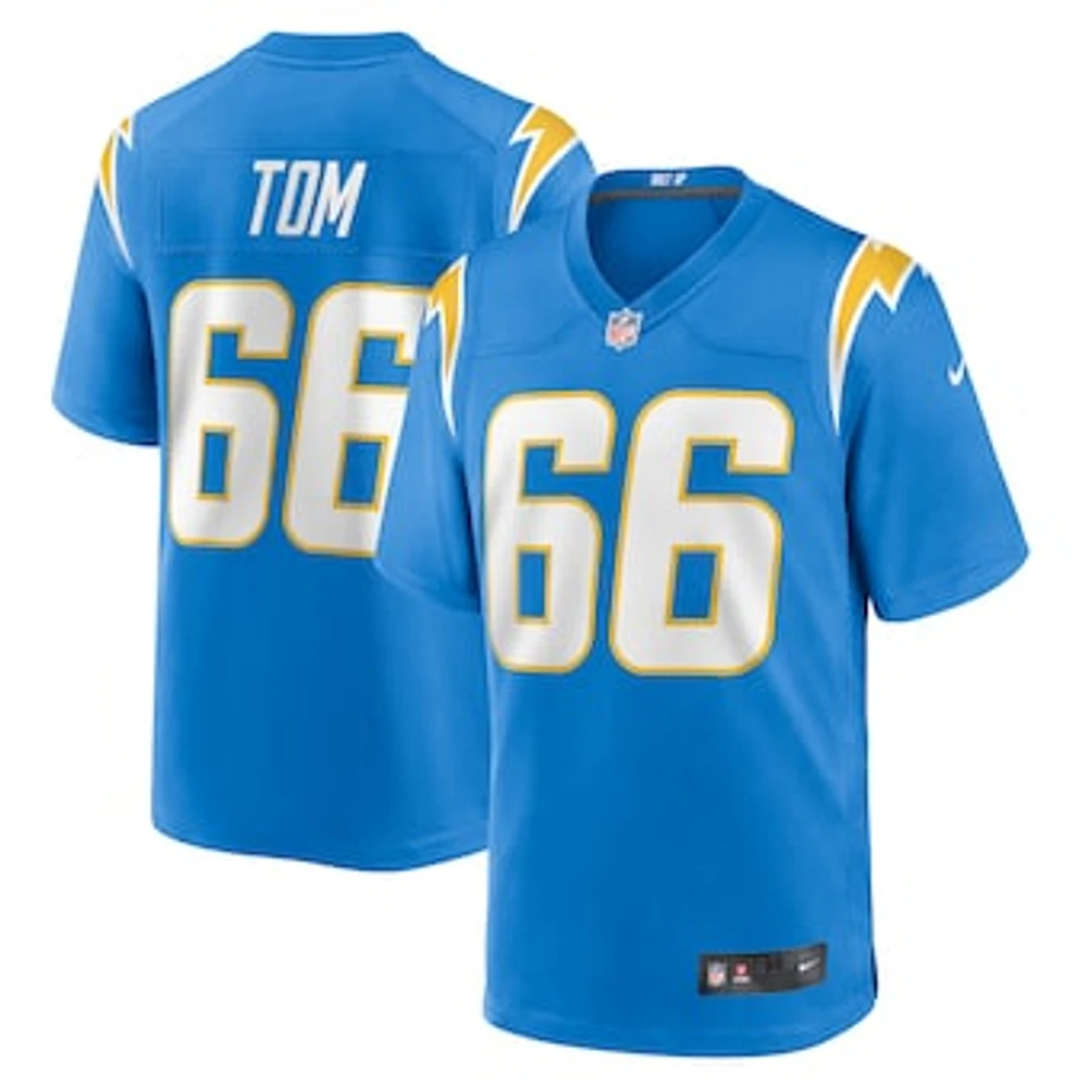 Men's Nike Cameron Tom  Powder Blue Los Angeles Chargers Game Jersey