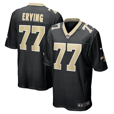 Men's Nike Cameron Erving  Black New Orleans Saints Game Jersey