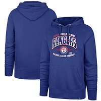 Men's '47 Royal Texas Rangers 2023 World Series Headline Pullover Hoodie