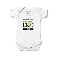 Newborn & Infant Chad Jake  White Indiana Pacers Legend Bodysuit