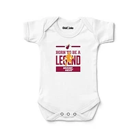 Newborn & Infant Chad Jake  White Miami Heat Legend Bodysuit
