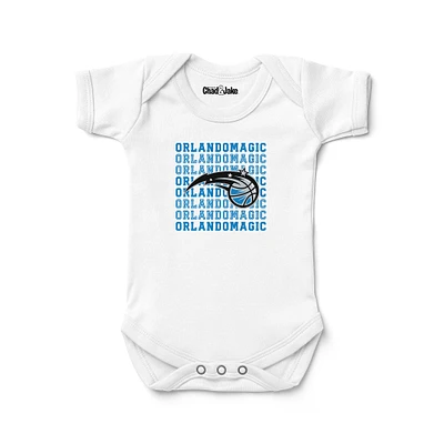 Newborn & Infant Chad Jake  White Orlando Magic Retro Bodysuit