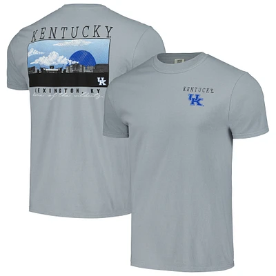 Men's Gray Kentucky Wildcats Campus Scene Comfort Colors T-Shirt