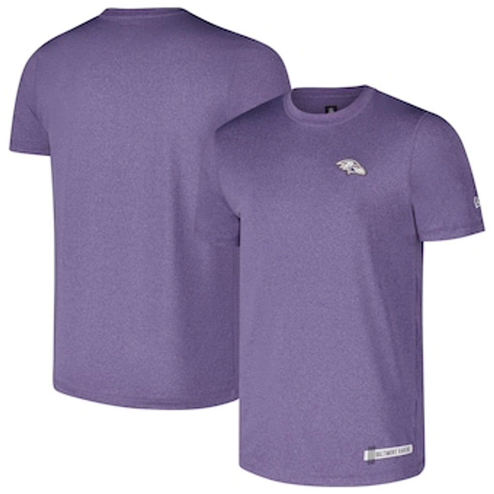 Men's New Era Heather Purple Baltimore Ravens 2024 NFL Training Camp T-Shirt