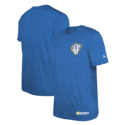 Men's New Era Heather Royal Los Angeles Rams 2024 NFL Training Camp T-Shirt
