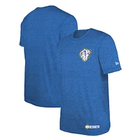 Men's New Era Heather Royal Los Angeles Rams 2024 NFL Training Camp T-Shirt