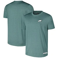 Men's New Era Heather Midnight Green Philadelphia Eagles 2024 NFL Training Camp T-Shirt