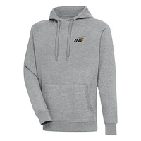 Men's Antigua  Heather Gray Alabama State Hornets Victory Pullover Hoodie