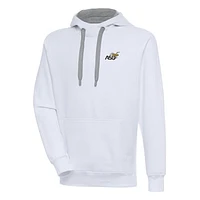 Men's Antigua  White Alabama State Hornets Victory Pullover Hoodie