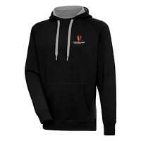 Men's Antigua  Black Gardner-Webb Bulldogs Victory Pullover Hoodie