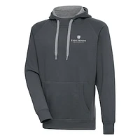 Men's Antigua  Charcoal Johns Hopkins Blue Jays Victory Pullover Hoodie