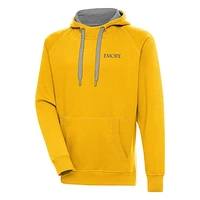 Men's Antigua  Gold Emory Eagles Victory Pullover Hoodie