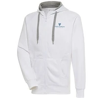 Men's Antigua Johns Hopkins Blue Jays Victory Full-Zip Hoodie