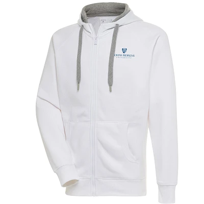 Men's Antigua Johns Hopkins Blue Jays Victory Full-Zip Hoodie