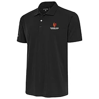 Men's Antigua  Charcoal Gardner-Webb Bulldogs Tribute Polo