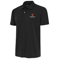 Men's Antigua  Charcoal Gardner-Webb Bulldogs Tribute Polo
