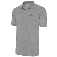 Men's Antigua  Heather Gray Johns Hopkins Blue Jays Legacy Pique Polo