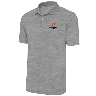 Men's Antigua  Heather Gray Gardner-Webb Bulldogs Legacy Pique Polo