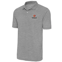 Men's Antigua  Heather Gray Gardner-Webb Bulldogs Legacy Pique Polo