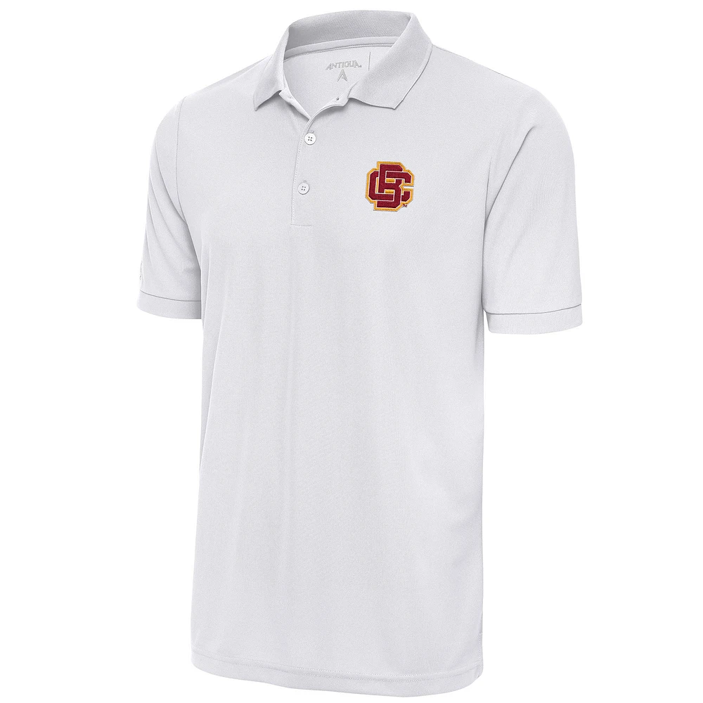 Men's Antigua White Bethune-Cookman Wildcats Legacy Pique Polo