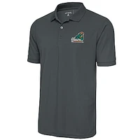 Men's Antigua  Pewter Coastal Carolina Chanticleers Legacy Pique Polo