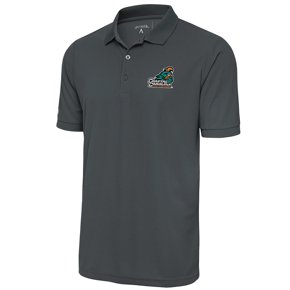 Men's Antigua Pewter Coastal Carolina Chanticleers Legacy Pique Polo