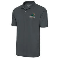 Men's Antigua  Pewter Coastal Carolina Chanticleers Legacy Pique Polo
