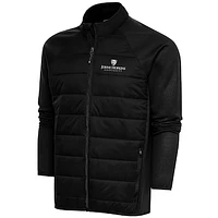 Men's Antigua  Black Johns Hopkins Blue Jays Altitude Quilted Full-Zip Jacket